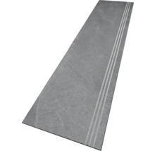 Kamenný schodiskový stupeň s tromi drážkami pre bezpečnosť chôdze