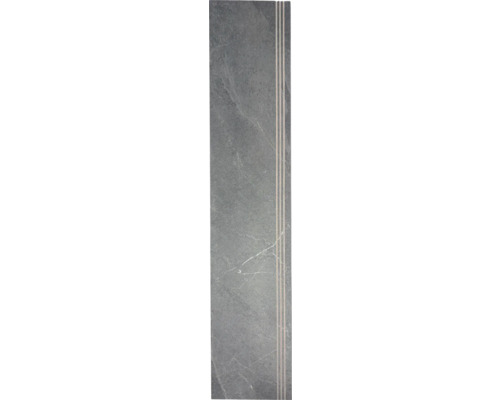 Schodová dlaždica z kameniny s tromi ozdobnými líniami