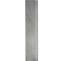 Sivá schodisková dlaždica s tromi drážkami