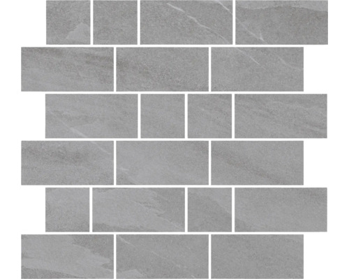 Sivé mozaikové dlaždice z kameniny