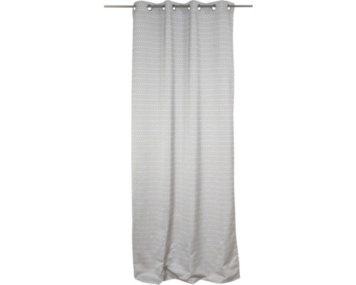 Záves s okami Lionel šedý 140x260cm Záves s očkami a vzorom