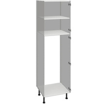 Kuchynská vysoká skriňa s policami a nožičkami