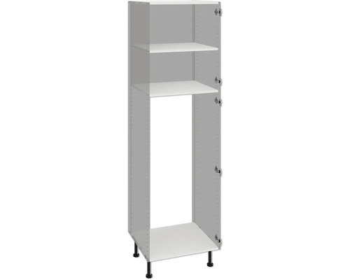 Kuchynská vysoká skriňa s policami a nožičkami