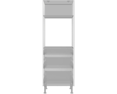 Otvorená kúpeľňová skrinka s tromi policami