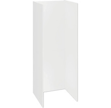 Biely korpus kúpeľňovej skrinky na samomontáž