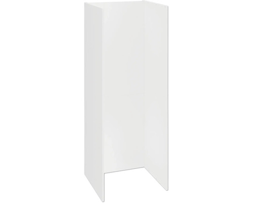 Biely korpus kúpeľňovej skrinky na samomontáž