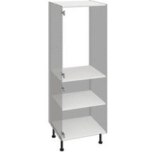 Kuchynská skrinka s tromi policami a čiernymi nožičkami