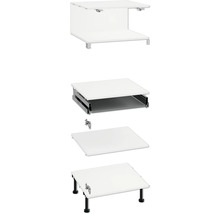 Súprava nábytku so zásuvkou a nožičkami na vlastnú montáž