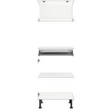 Kúpeľňový nábytok s umývadlovou doskou a závesným kovaním