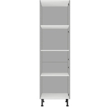 Vysoká kuchynská skrinka s policami a nožičkami