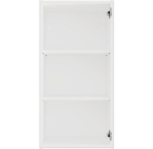 Otvorená kúpeľňová skrinka s tromi policami