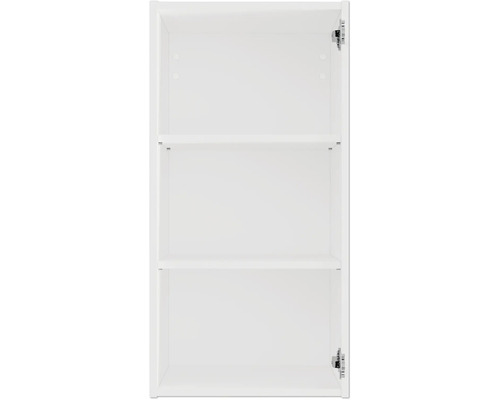 Otvorená kúpeľňová skrinka s tromi policami