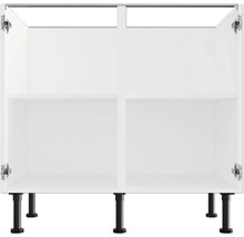 Spodná skrinka s dvomi otvorenými dvierkami a policou