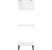 Súprava kúpeľňového nábytku pozostávajúca zo spodnej skrinky, umývadla a police