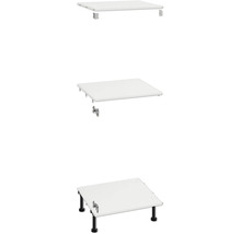 Doska umývadla s rôznymi možnosťami montáže