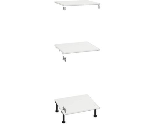 Doska umývadla s rôznymi možnosťami montáže