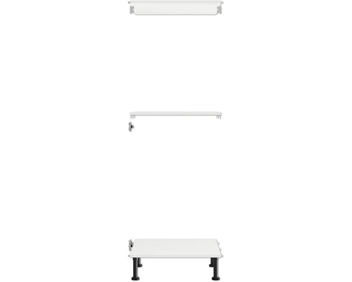 Stolová konštrukcia s nastaviteľnými nohami pre e-shop Hornbach