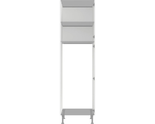 Otvorená kúpeľňová vysoká skrinka s policami