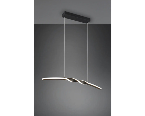 LED závesné svietidlo so zakriveným dizajnom, zavesené zo stropu