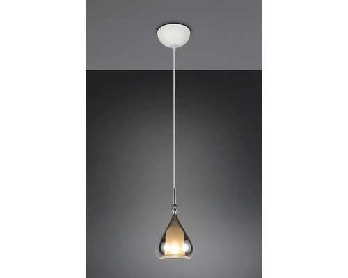 Závesné svietidlo s kvapkovitým skleneným tienidlom