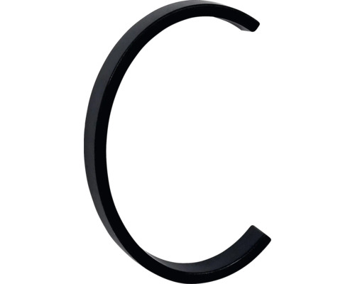 Zinkové písmeno "C" v „3D“ prevedení RN.125V.C.CE Zakrivený držiak