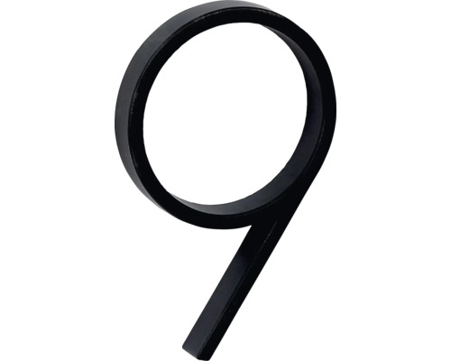 Zinkové číslo "9" v „3D“ prevedení RN.125V.9.CE Číslo domu 9 z kovu