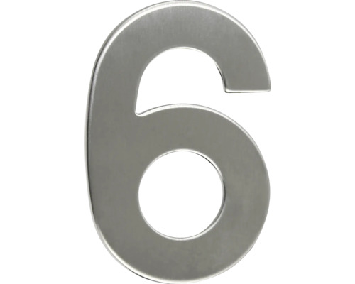 Číslo domu 6 z kovu