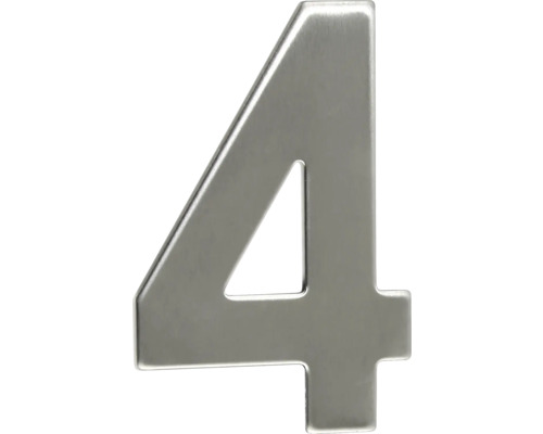 Číslo domu 4 z kovu