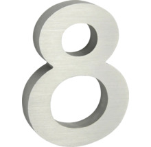 Číslo domu 8 z nehrdzavejúcej ocele