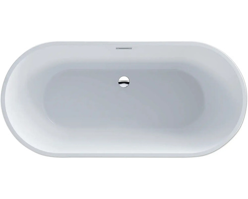 Voľne stojaca vaňa, oválny tvar, pohľad zhora