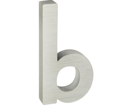 Hliníkové písm. "b" v „3D“ prevedení RN.100LV.B.AL.STR Číslo domu písmeno b z kovu