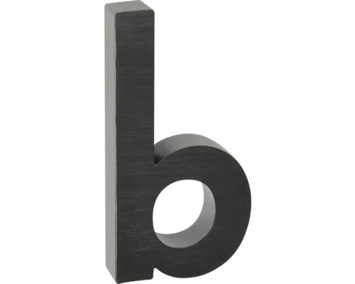 Hliníkové písm. "b" v „3D“ prevedení RN.100LV.B.AL.CE Písmeno b na vytvorenie čísla domu