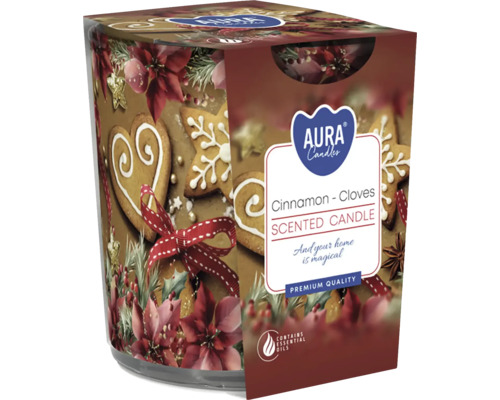 Aura Candles vonná sviečka škorica a klinček