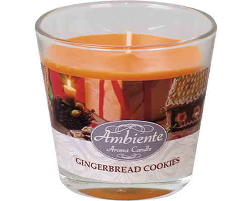 Sviečka sklo PERNÍČKY vonná 140g MOM 4ks Ambiente Aroma sviečka Perníčky