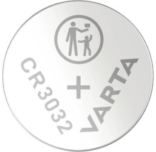 Gombíková batéria Varta CR3032 s upozornením na bezpečnosť detí