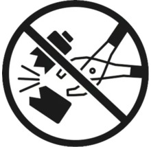 Symbol: Nemačkajte ani neničte krehké predmety