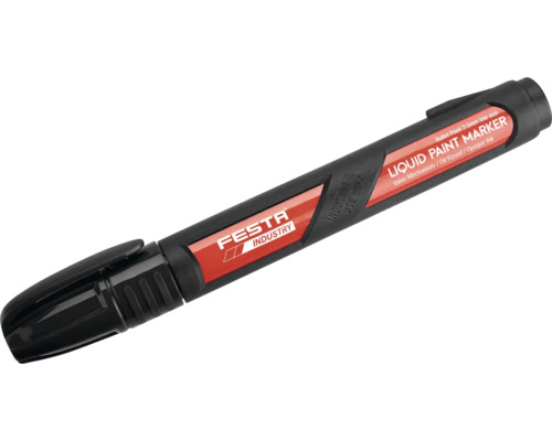 Značkovač permanentný čierny FESTA Tekutý popisovač Festa Industry s 2,5 mm hrotom