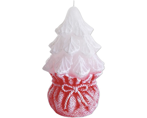 Sviečka STROMČEK DARČEKOVÝ vianočná 13cm Dekoratívna sviečka v tvare stromčeka vo vreci