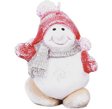 Figúrka snehuliaka s čiapkou a šálom