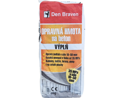 Den Braven Opravná hmota na betón, 5 kg vrece
