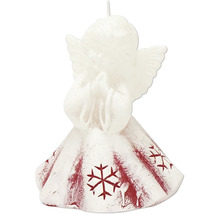 Sviečka anjel so vzorom snehových vločiek
