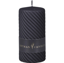 Rebrovaná stĺpová sviečka s logom Artman Candles