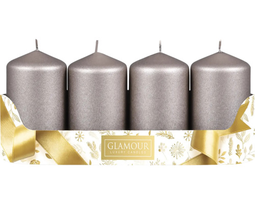 Sviečka adventná PEGAS ŠTRUKTUR škrabaná 4ks Štyri sviečky v balení