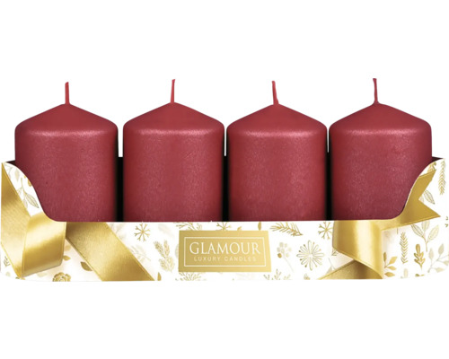 Sviečka adventná PEGAS ŠTRUKTUR škrabaná 4ks Štyri sviečky v darčekovom balení