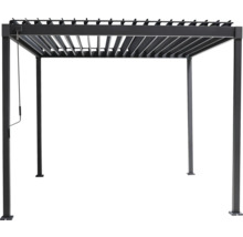Kovová pergola s nastaviteľnými lamelami do záhrady