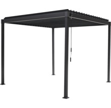 Pergola s lamelovou strechou a štyrmi stĺpikmi