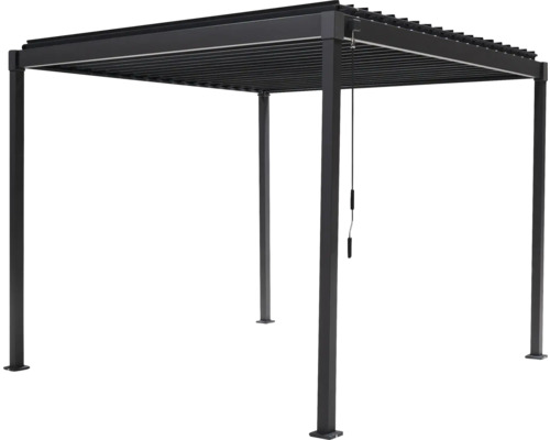 Pergola s lamelovou strechou a štyrmi stĺpikmi