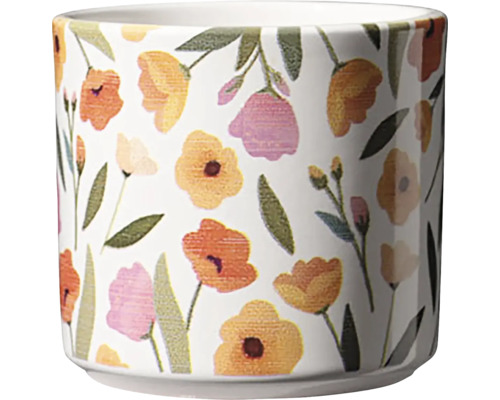 Kvetináč s kvetinovým vzorom