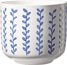 Keramický kvetináč s motívom listov