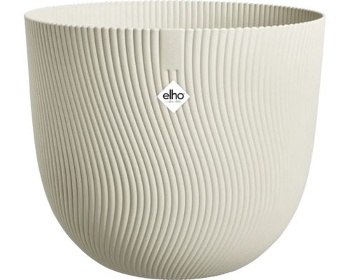 Kvetináč s vertikálnym rebrovaním a logom Elho